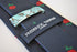 navy tie with english rugby rose design